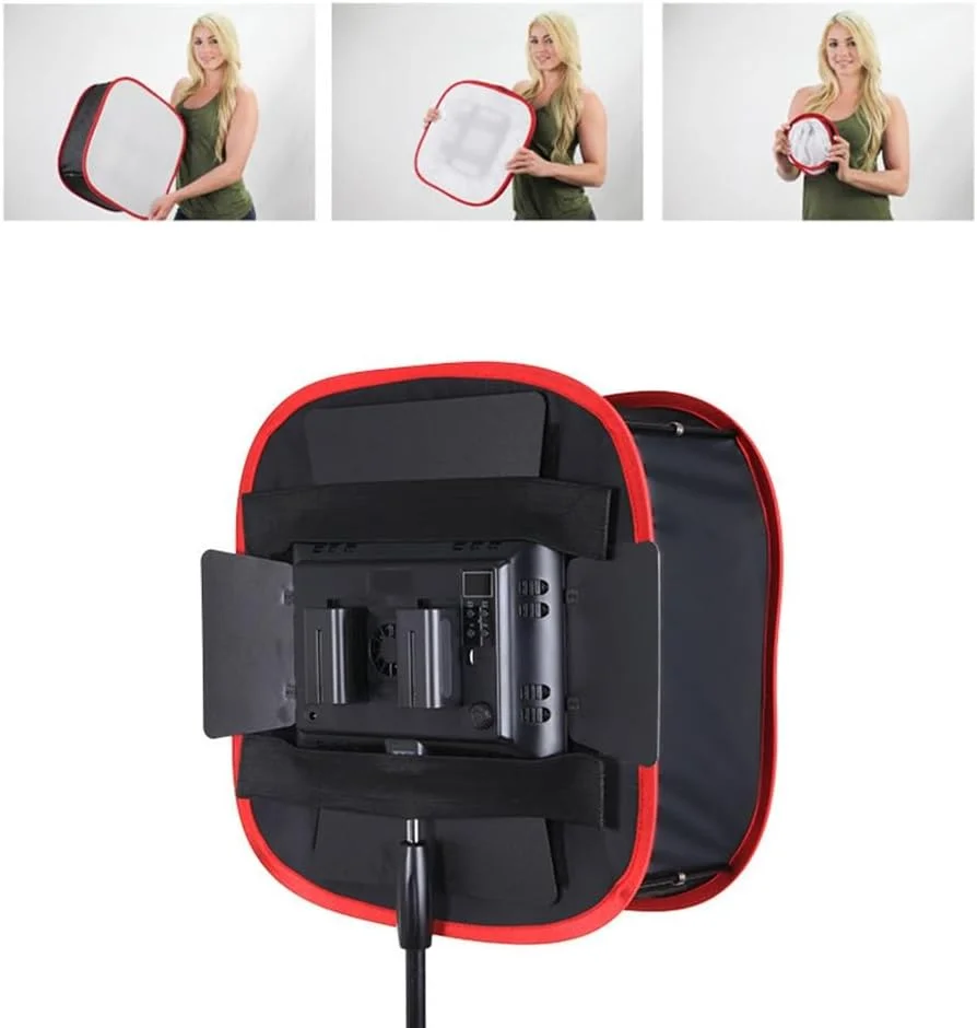 نرم کننده نور تاشو قابل حمل پنل ال ای دی، پخش کننده نور اتاق برای نور ال ای دی