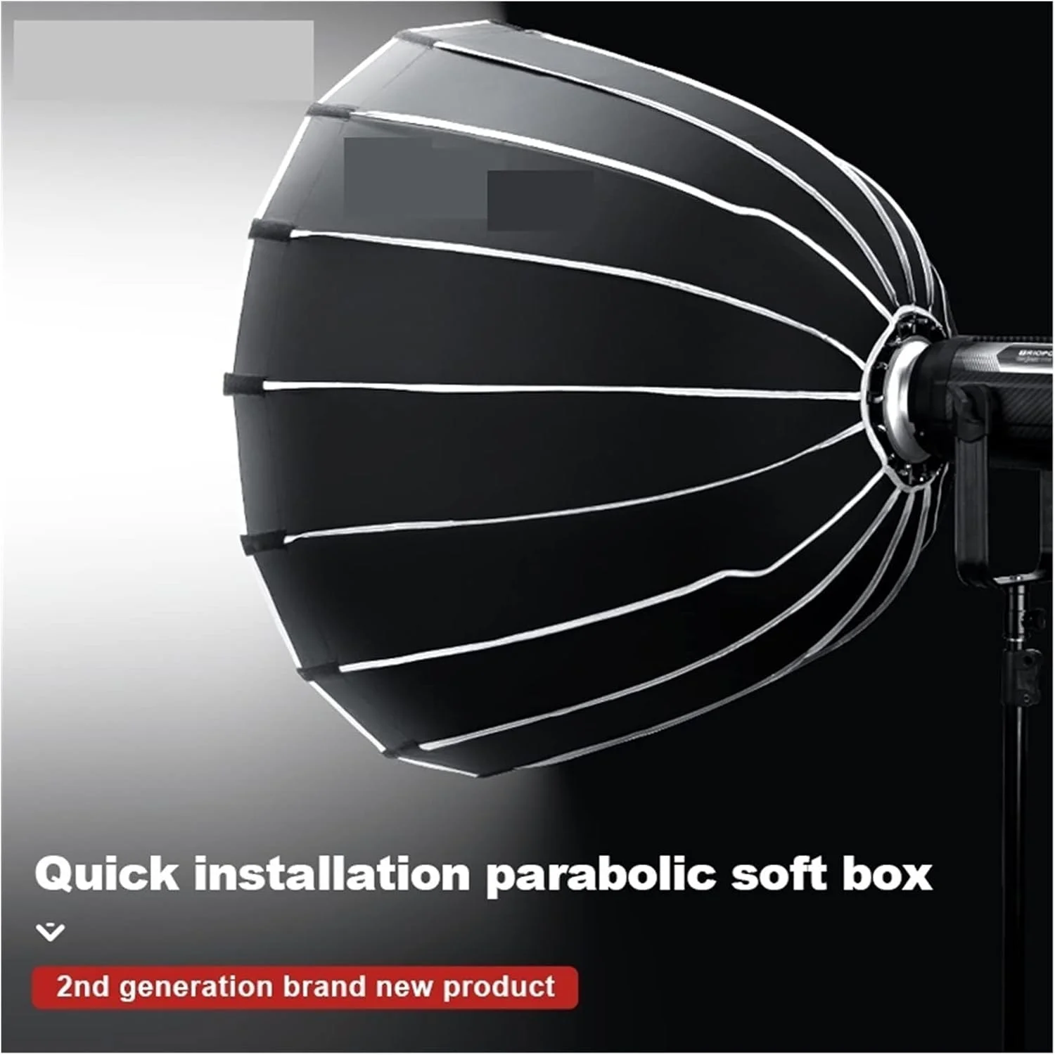 نرم باکس پارابولیک حرفه ای عکاسی ZAIED با دهانه عمیق 90 و 120 سانتی متر مناسب فلاش های استودیویی