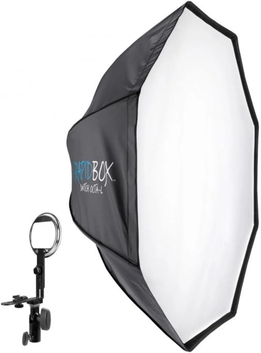 جعبه نور هشت ضلعی Rapid Box Switch Octa-L وستکات با آداپتور فلاش اکسترنال - استودیوی عکاسی قابل حمل و مجموعه سافت باکس اکتاباکس