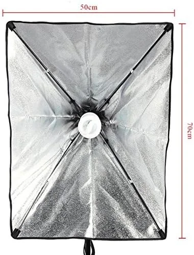 کیت نورپردازی استودیویی عکاسی پرتره محصول به همراه لامپ 125 وات، سافت باکس، پایه و پس زمینه