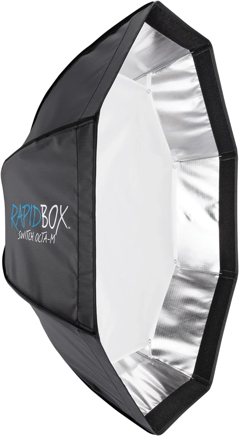 نرم باکس اکتا-ام Westcott Rapid Box Switch با آداپتور فلاش گرد - استودیوی عکاسی قابل حمل و مجموعه سافت باکس اکتاباکس نرم باکس اکتا-ام Westcott Rapid Box Switch با آداپتور فلاش گرد - استودیوی عکاسی قابل حمل و مجموعه سافت باکس اکتاباکس