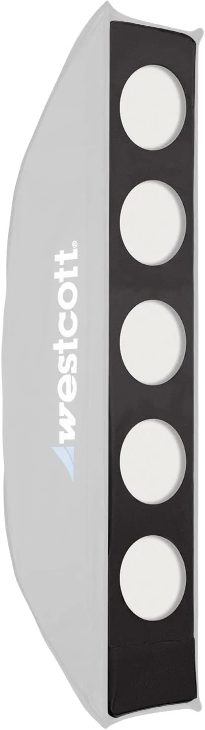 تغییردهنده‌های نور حرفه‌ای Westcott - اتصال سریع سافت‌باکس شبیه‌ساز نور استادیومی، نورپردازی صحنه، نورپردازی فشن برای سافت‌باکس‌های Westcott و سایر برندها - 30.4 x 121.9 سانتی‌متر
