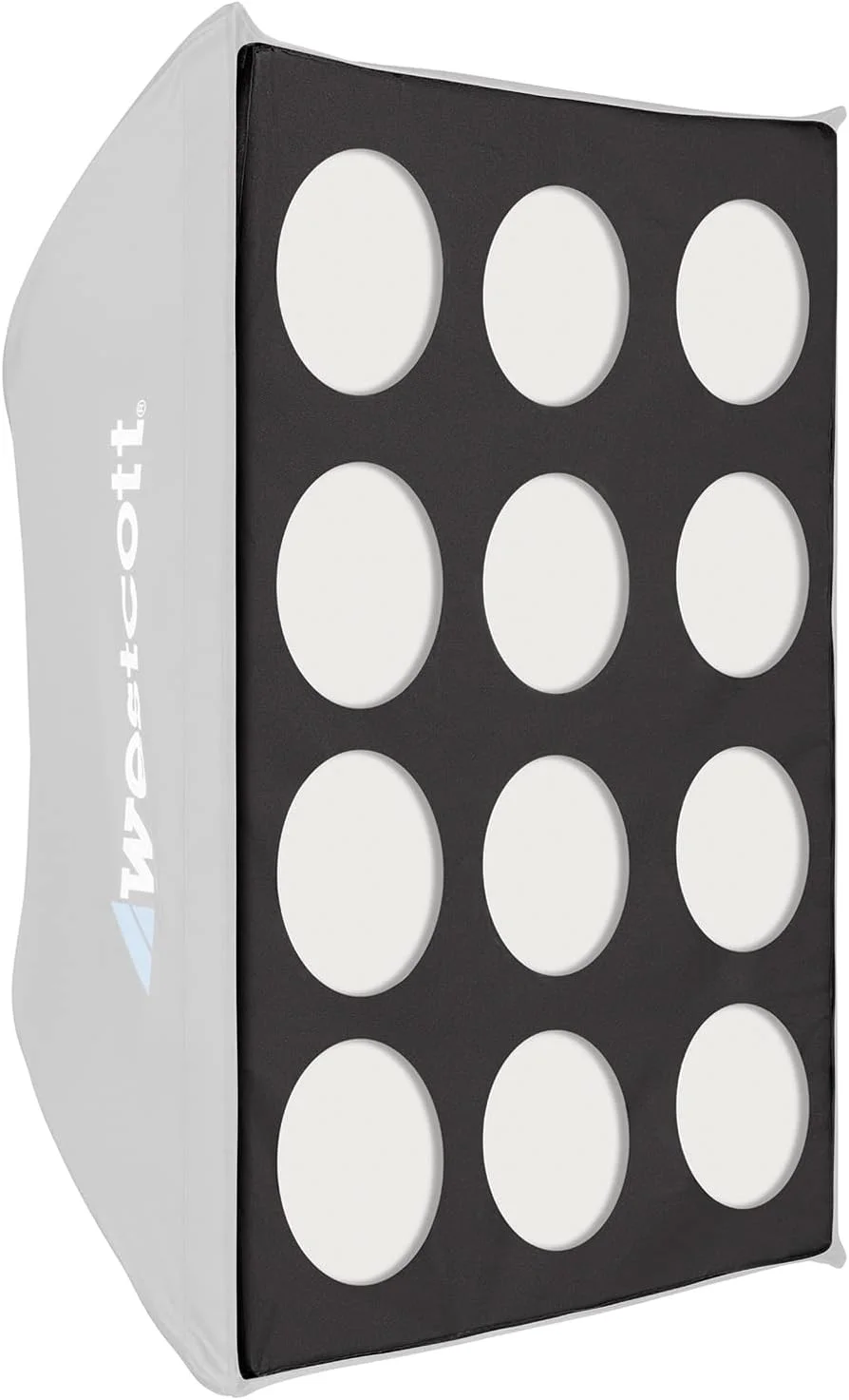 تغییردهنده‌های نور حرفه‌ای Westcott - اتصال سریع سافت‌باکس برای شبیه‌سازی نور استادیومی، نورپردازی صحنه، نورپردازی فشن برای سافت‌باکس‌های Westcott و سایر برندها (91.4 x 121.9 سانتی‌متر)