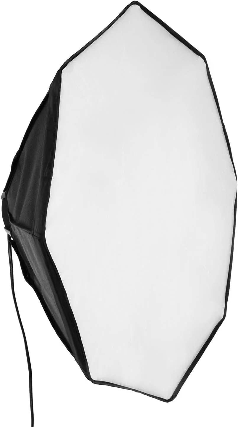 نرم باکس هشت ضلعی والیمکس پرو قطر 60 سانتی متر به همراه 4 عدد LED نور روز 35 واتی (5000 کلوین)، دیفیوزر و کیف، CRI 90+، ایده آل برای عکاسی و فیلمبرداری