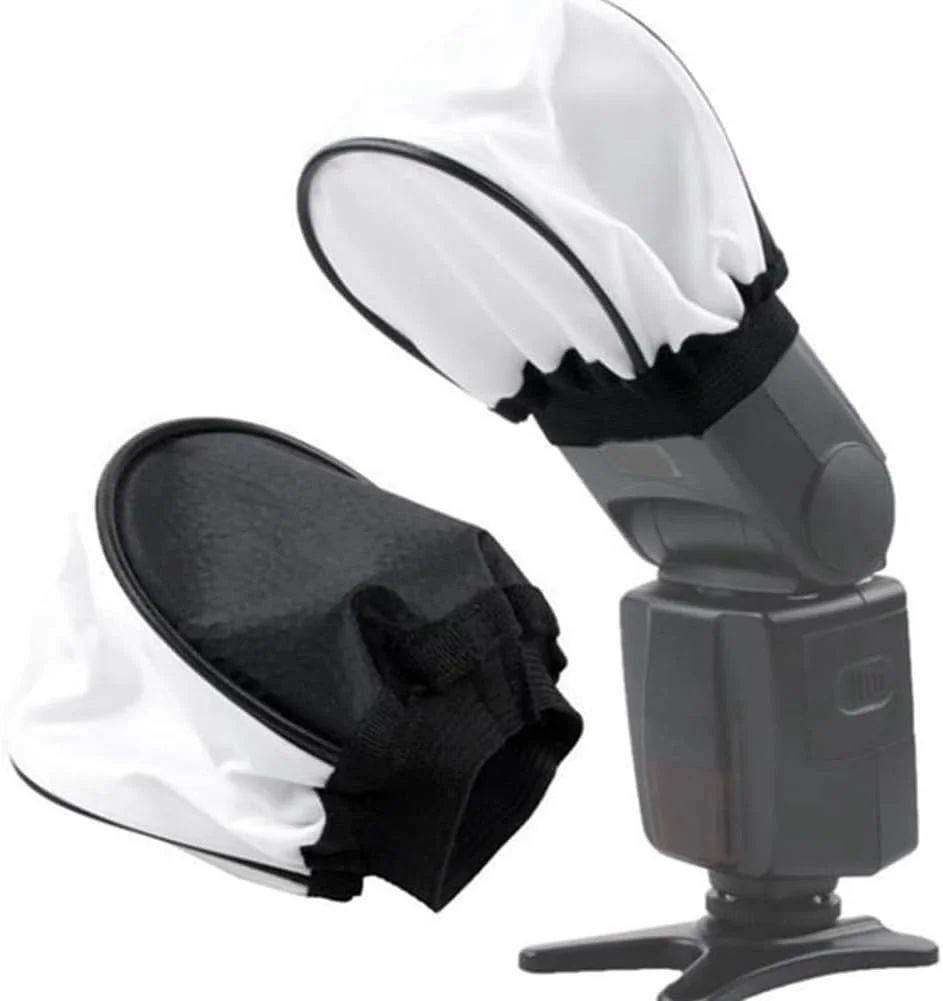 یک عدد سافت باکس دیفیوزر یونیورسال برای دوربین های DSLR، فلاش های اسپید لایت، سافت باکس کوچک قابل حمل