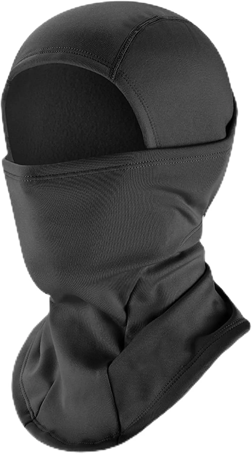 کلاه هودی حرارتی/چهار فصل فوتبال، ماسک بالاکلاوا بزرگسالان و جوانان، قابل استفاده زیر کلاه ایمنی، مناسب اسنوبوردینگ، اسکی و انواع کلاه ایمنی برای آقایان و بانوان (مشکی)