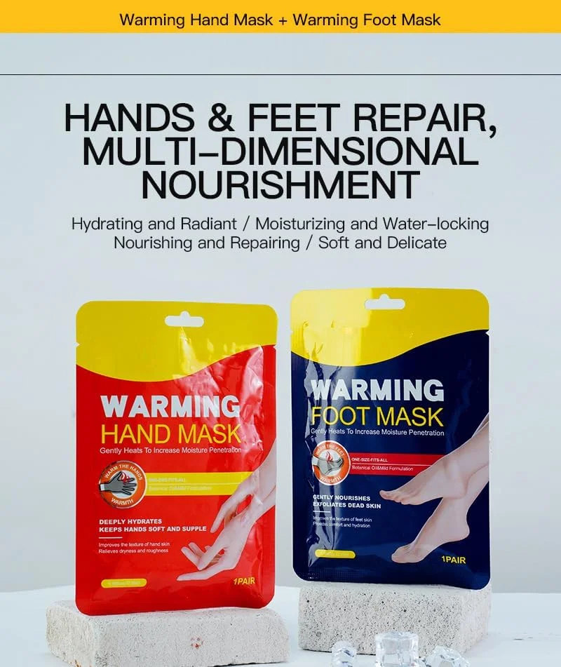 ست ماسک گرم کننده دست و پا - 2 جفت (1 ماسک دست + 1 ماسک پا) - ماسک های ژلی مرطوب کننده، آبرسان و نرم کننده حاوی سنتلا آسیاتیکا و روغن کاملیا برای مراقبت روزانه از پوست، تسکین پوست خشک مانند اسپا ست ماسک گرم کننده دست و پا - 2 جفت (1 ماسک دست + 1 ماسک پا) - ماسک های ژلی مرطوب کننده، آبرسان و نرم کننده حاوی سنتلا آسیاتیکا و روغن کاملیا برای مراقبت روزانه از پوست، تسکین پوست خشک مانند اسپا