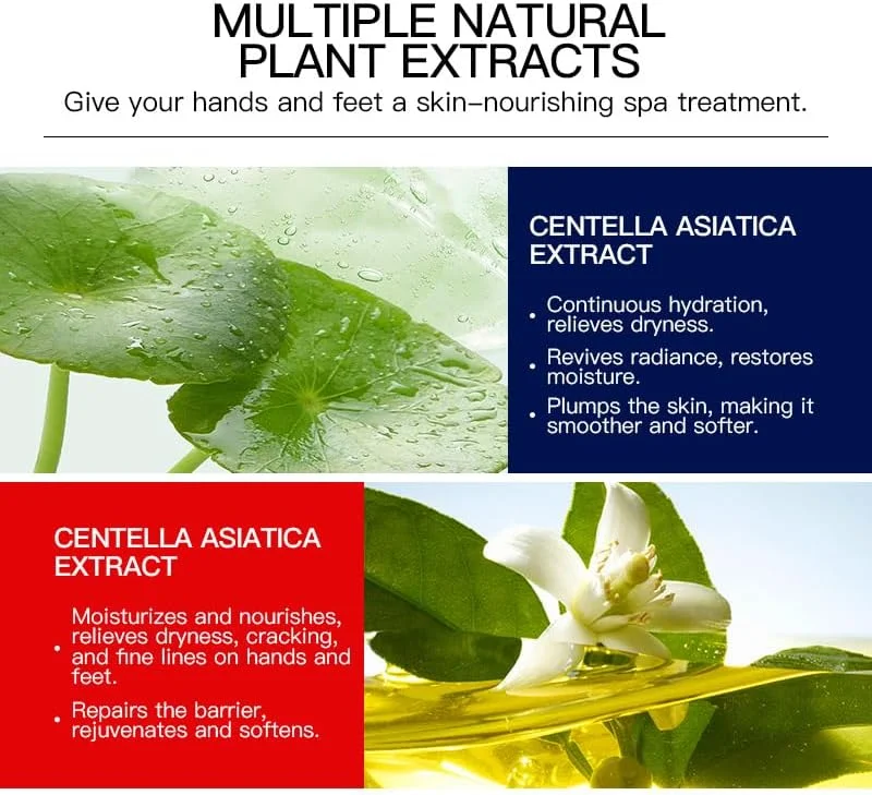 ست ماسک گرم کننده دست و پا - 2 جفت (1 ماسک دست + 1 ماسک پا) - ماسک های ژلی مرطوب کننده، آبرسان و نرم کننده حاوی سنتلا آسیاتیکا و روغن کاملیا برای مراقبت روزانه از پوست، تسکین پوست خشک مانند اسپا ست ماسک گرم کننده دست و پا - 2 جفت (1 ماسک دست + 1 ماسک پا) - ماسک های ژلی مرطوب کننده، آبرسان و نرم کننده حاوی سنتلا آسیاتیکا و روغن کاملیا برای مراقبت روزانه از پوست، تسکین پوست خشک مانند اسپا