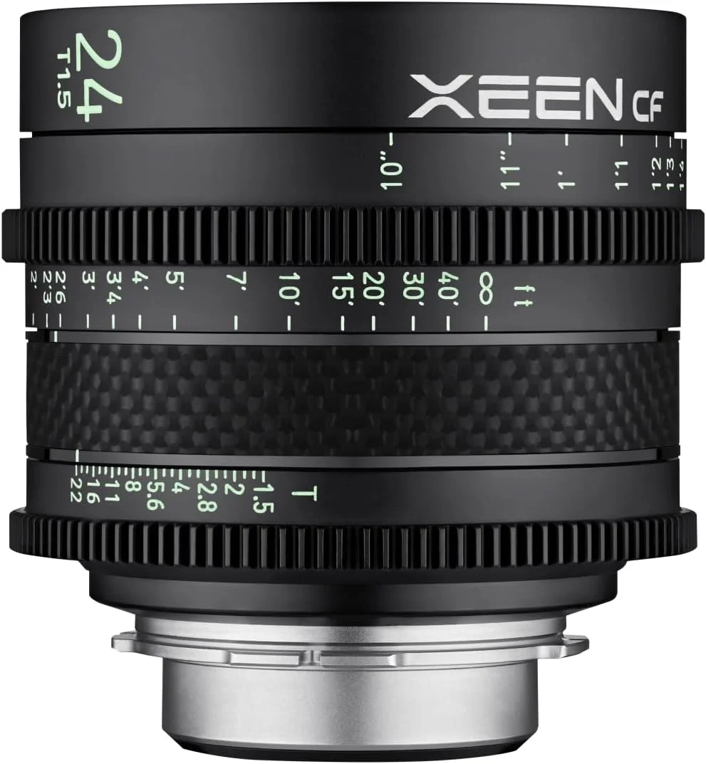 لنز سینمایی XEEN CF 24mm T1.5 برای Sony E فول فریم - لنز حرفه ای سینمایی - استوانه لنز کربنی - فوق العاده جمع و جور مشکی F1510806103