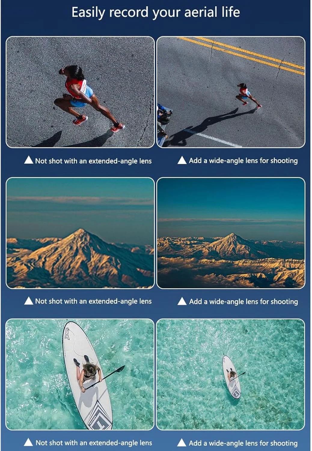 لنز زاویه باز برای مویک 4 پرو، لنز عکاسی با زاویه دید باز 108 درجه با اتصال سریع 0.75X، شیشه اپتیکال HD، فیلتر ND مقاوم در برابر آب و خش برای مویک 4 پرو لنز زاویه باز برای مویک 4 پرو، لنز عکاسی با زاویه دید باز 108 درجه با اتصال سریع 0.75X، شیشه اپتیکال HD، فیلتر ND مقاوم در برابر آب و خش برای مویک 4 پرو