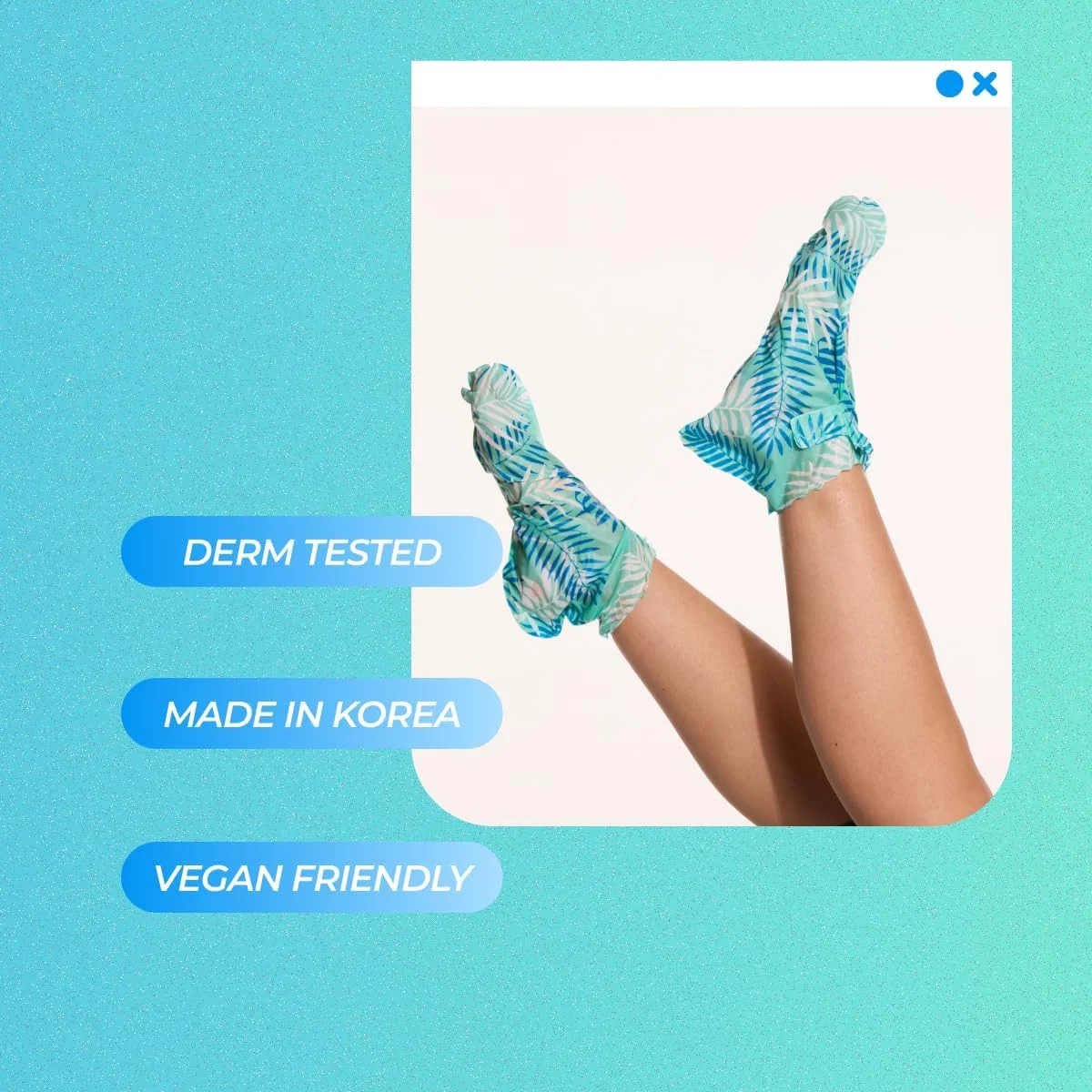 ماسک لایه بردار پا ویتاماسک - 5 جفت ماسک حرفه ای لایه بردار پا کره ای برای رفع خشکی و ترک پا و از بین بردن پینه، ماسک های لایه بردار پا که پوست های مرده را برای داشتن پاشنه های نرم با AHA BHA PHA از بین می برند.