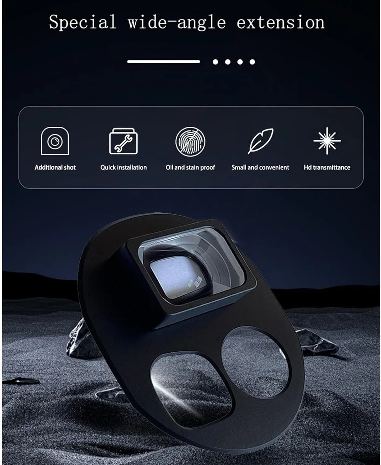 لنز زاویه باز برای مویک 4 پرو، لنز عکاسی با زاویه دید باز 108 درجه با اتصال سریع 0.75X، شیشه اپتیکال HD، فیلتر ND مقاوم در برابر آب و خش برای مویک 4 پرو لنز زاویه باز برای مویک 4 پرو، لنز عکاسی با زاویه دید باز 108 درجه با اتصال سریع 0.75X، شیشه اپتیکال HD، فیلتر ND مقاوم در برابر آب و خش برای مویک 4 پرو