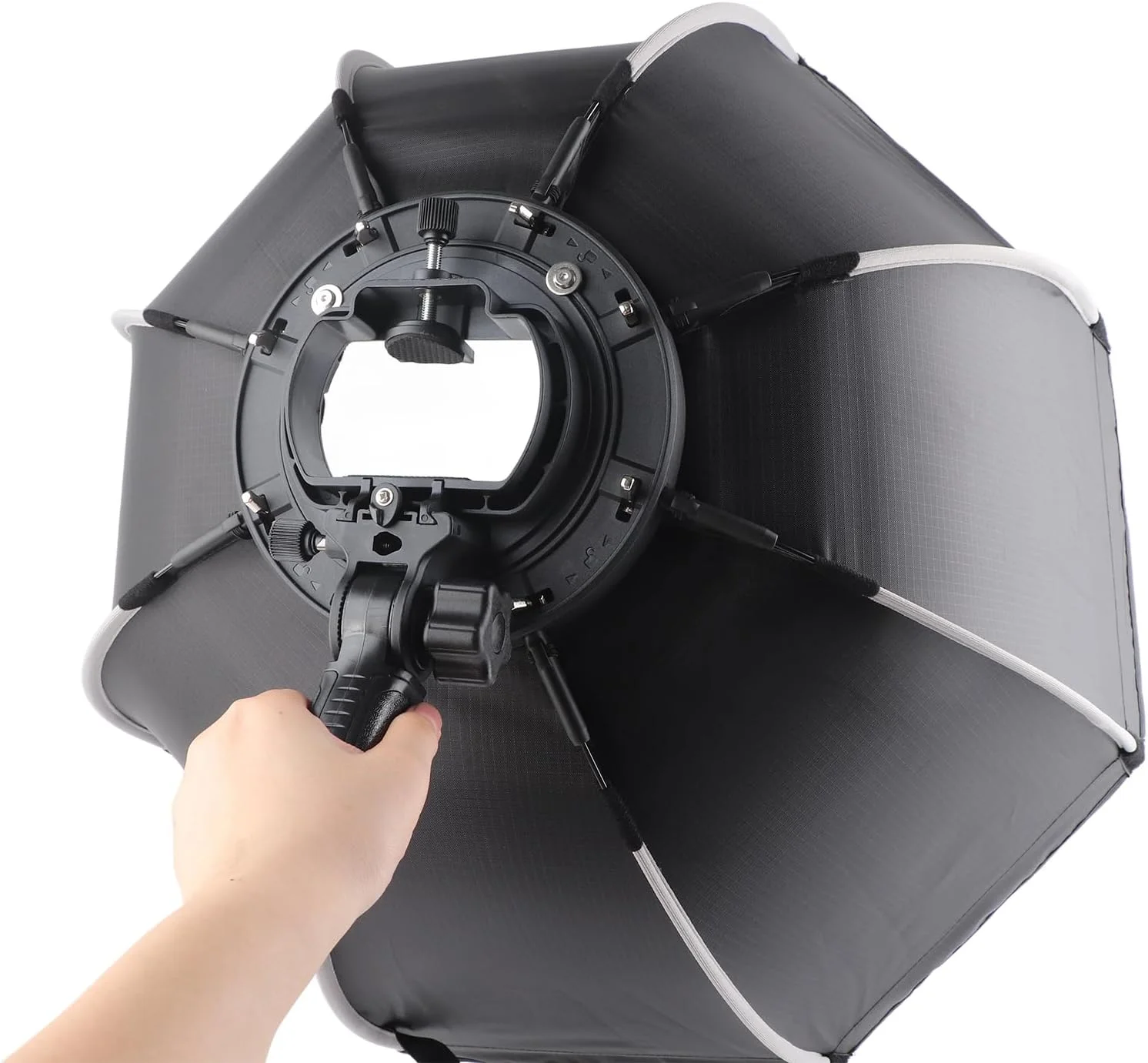 سافت باکس فلاش، سافت باکس تاشو نقره ای قابل حمل، عکاسی از محصولات تمام فلزی، عکاسی پرتره برای فشن