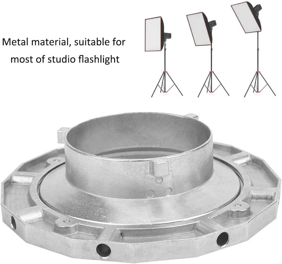 آداپتور فلزی سافت باکس برای لوازم جانبی عکاسی با فلاش، برای مانت بوونز