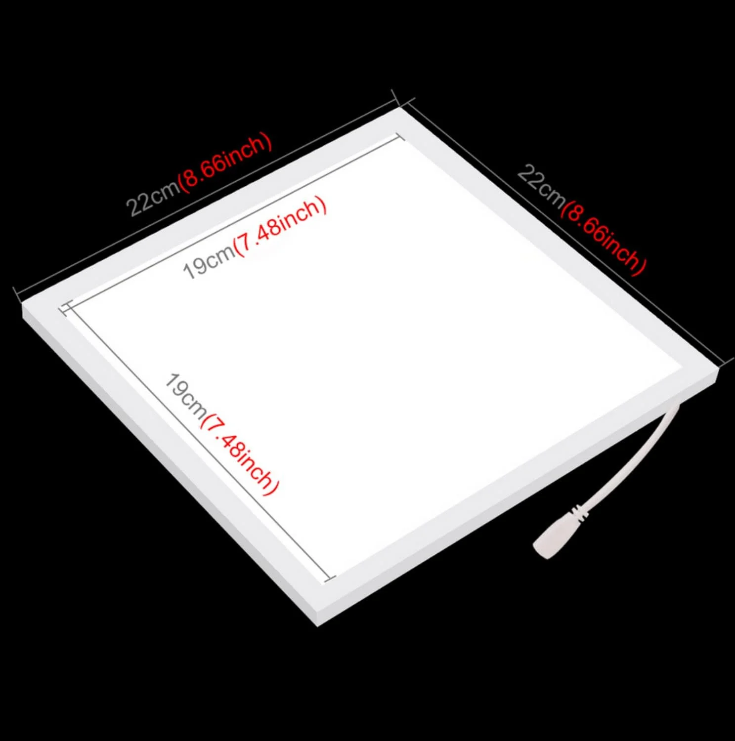 پنل نور بدون سایه LED کوچک SKEIDO برای استودیو عکاسی، مناسب برای لایت باکس 20 سانتی متری