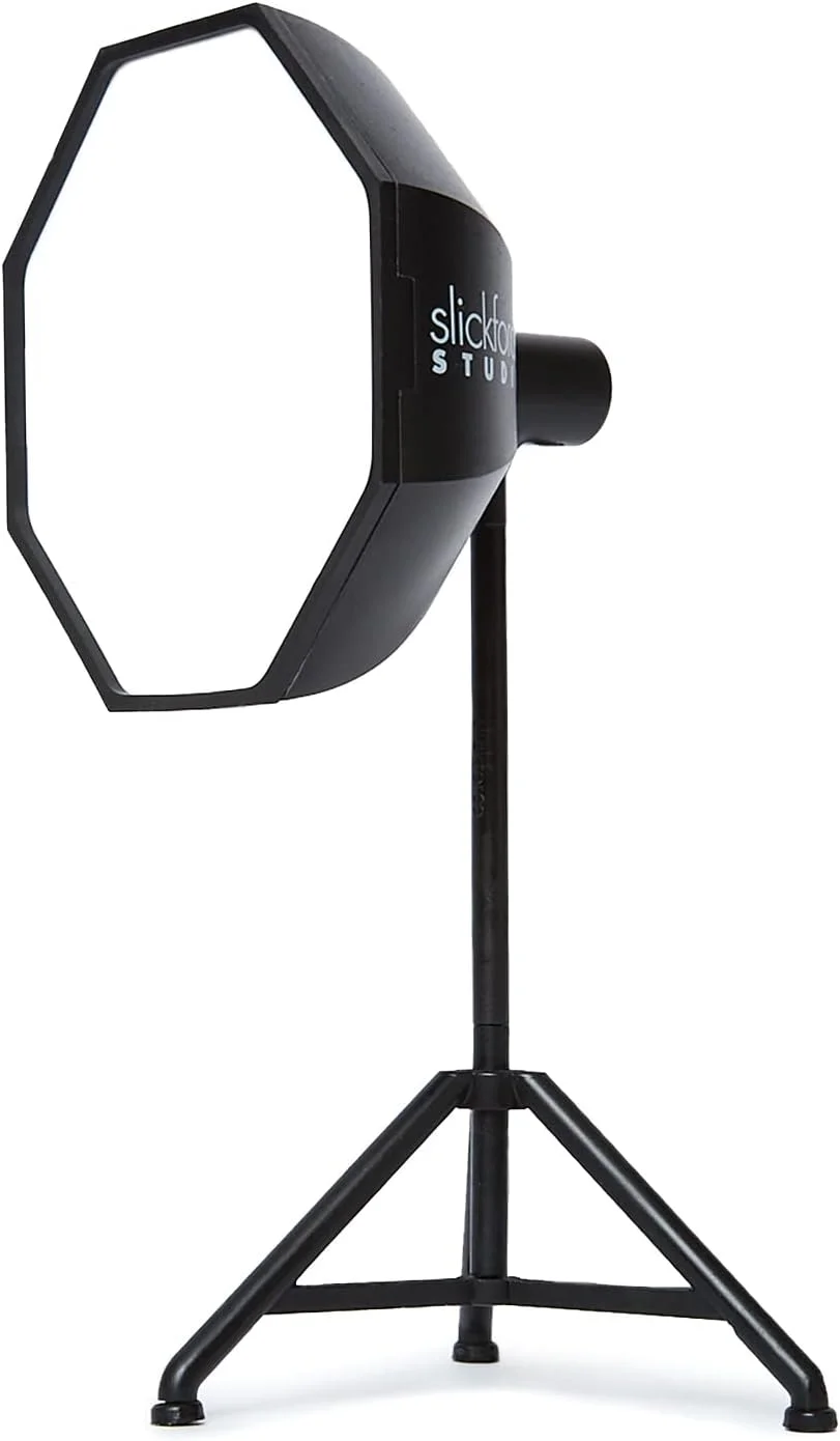 نور ملایم مینیاتوری USB با توان 5 وات - چتر نقره ای بازتابنده با پخش کننده نور - ایده آل برای عکاسی از اسباب بازی یا به عنوان چراغ خواب (بسته 4 عددی)