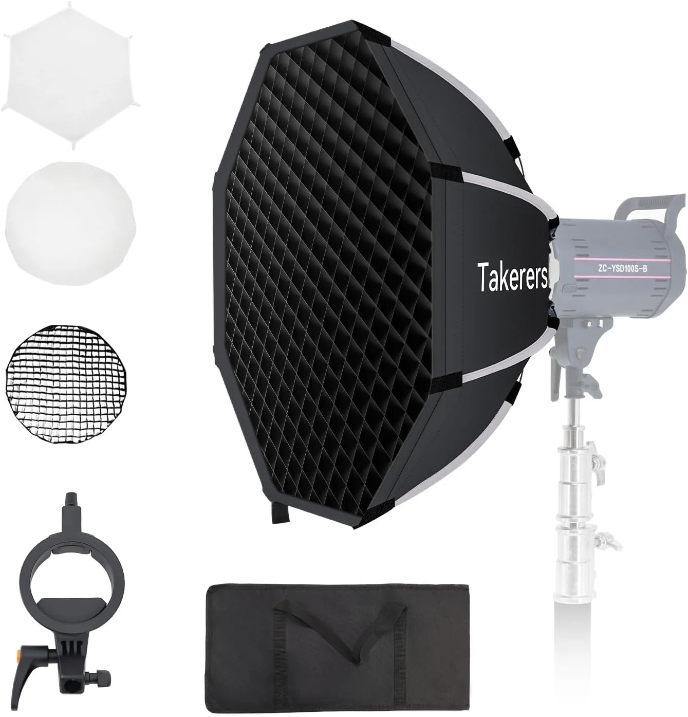 نرم باکس SK55S با قطر 55 سانتی متر و مکانیزم رهاسازی سریع به همراه مانت براکت نوع S