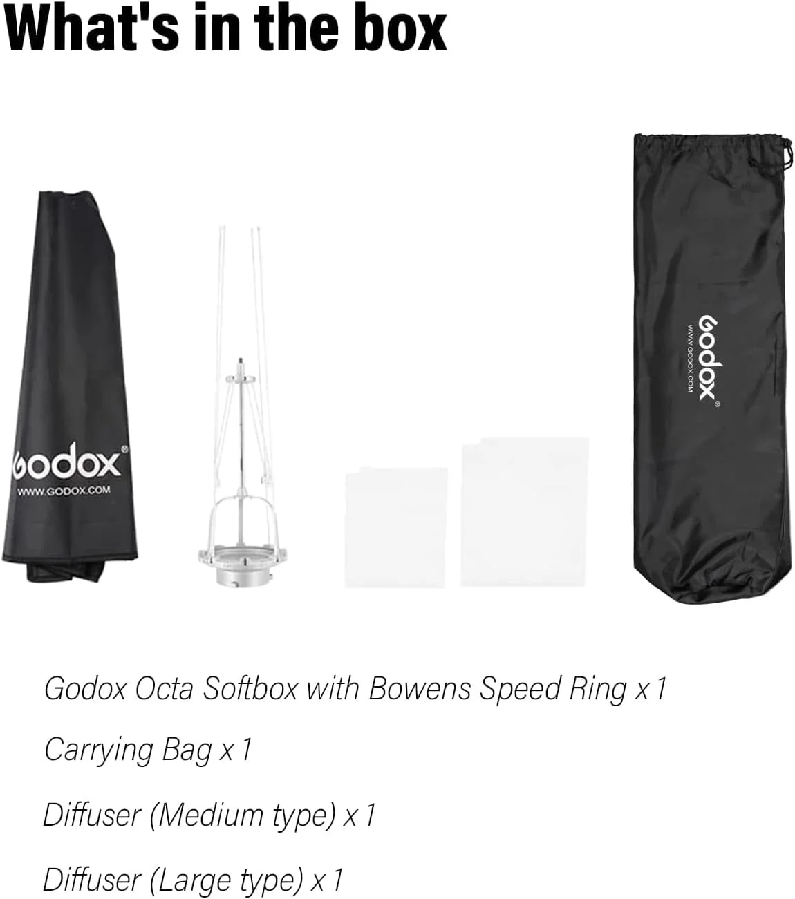 کیت سافت باکس بازتابنده هشت ضلعی چتری گودکس SB-UE با حلقه سرعت بوئنز و کیف حمل برای عکاسی پرتره یا محصول با نورپردازی ال ای دی USB سوپون (SB-UE، 32 اینچ هشت ضلعی)