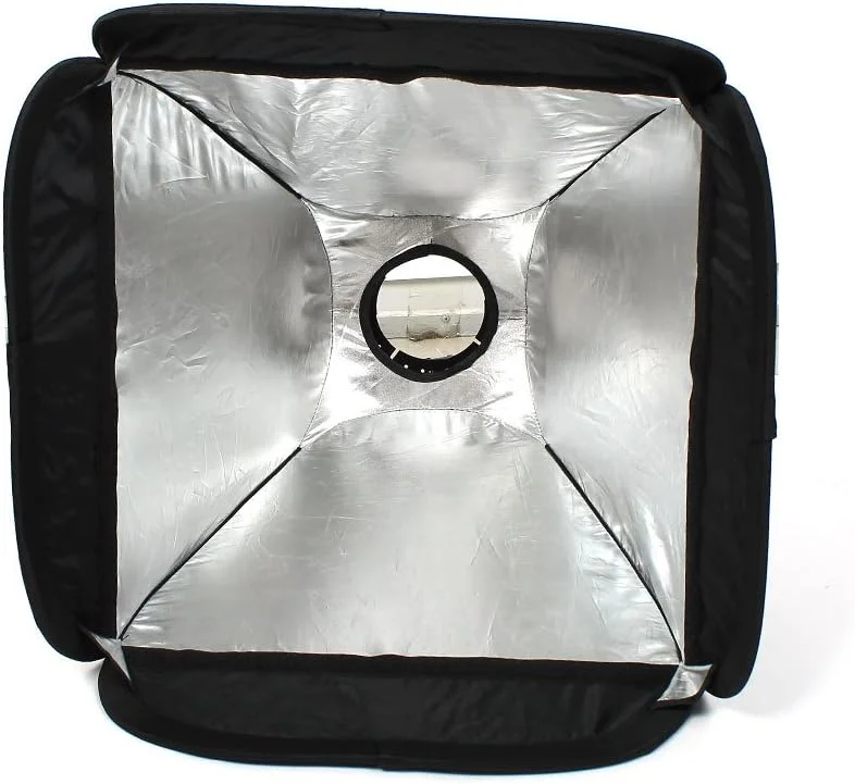 سافت باکس چتری مربعی بازتابنده 50x50 سانتی متر برای فلاش سافت باکس چتری مربعی بازتابنده 50x50 سانتی متر برای فلاش