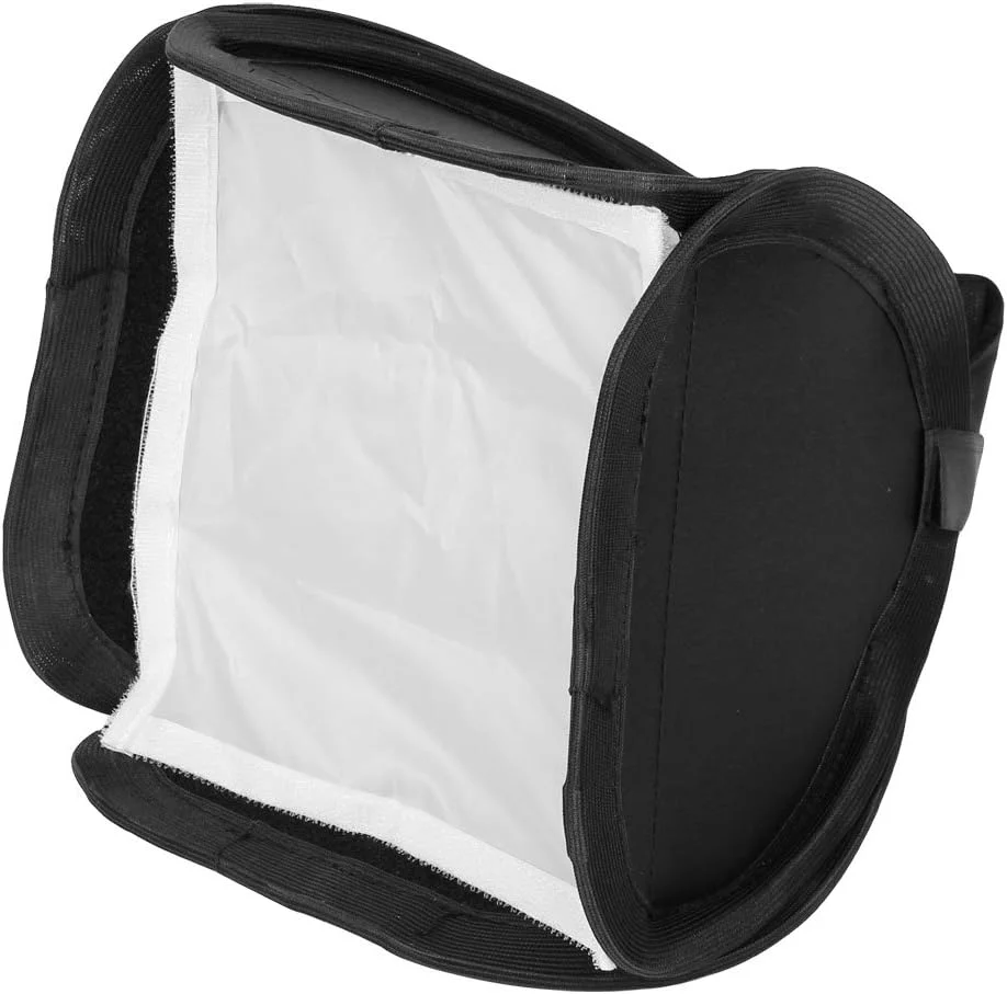 بازتابنده نور سافت باکس فلاش استودیویی عکاسی مربعی مشکی 22 سانتی متری