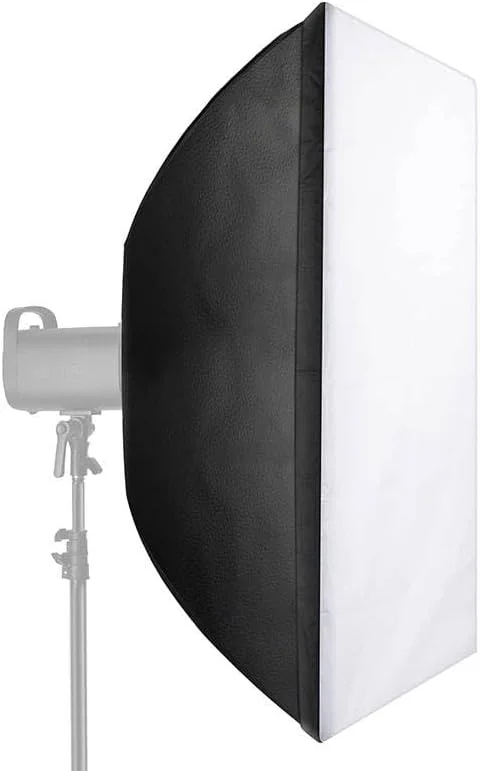 سافت باکس مستطیلی 60×90 سانتی‌متری (24×35 اینچ) REFLEX CAMERA با مانت بوئنز | سافت باکس نورپردازی مستطیلی عکاسی با 2 دیفیوزر | اصلاح‌کننده نور نرم قابل حمل برای عکاسی پرتره و محصول