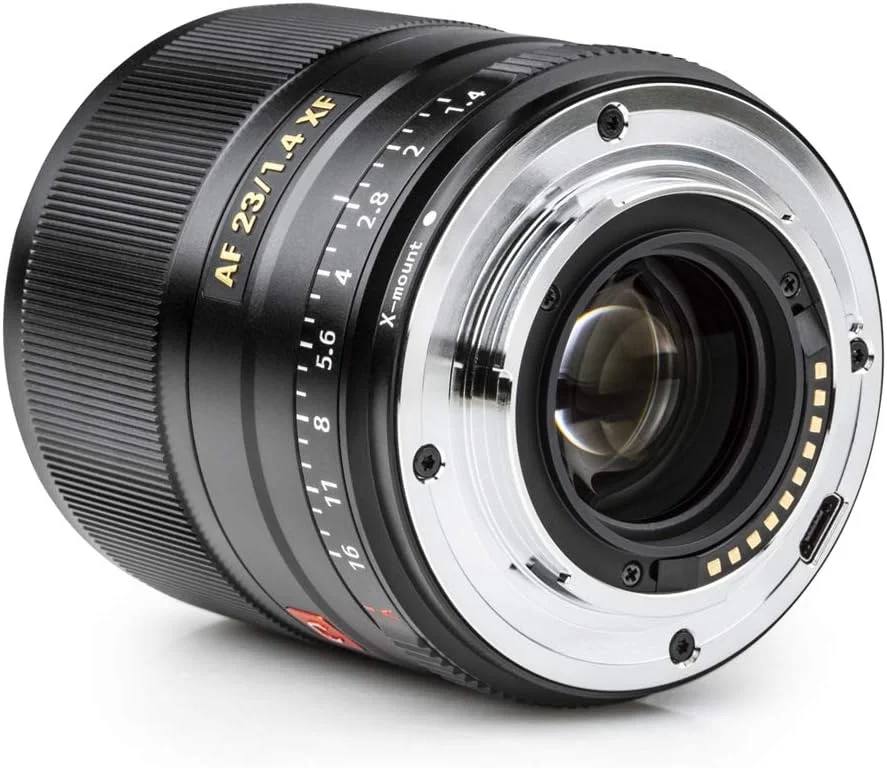 لنز 23mm f/1.4 با فوکوس خودکار VILTROX با مانت X برای فوجی، لنز زاویه باز با دیافراگم بزرگ APS-C برای دوربین های Fujifilm با مانت X مدل های X-T3 T30 X-H1 X20 X-T20 X-T100 X-Pro2 و...
