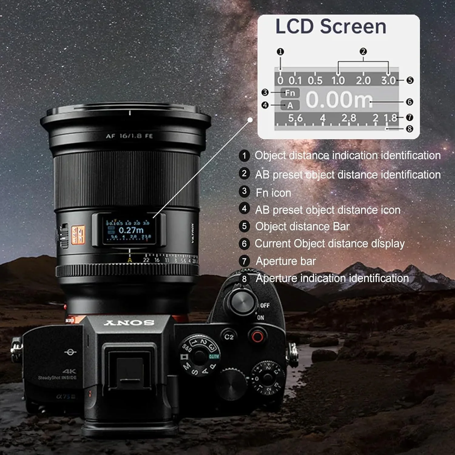 لنز وایتروکس 16mm f/1.8 FE با فوکوس خودکار، دهانه باز و زاویه دید فوق عریض، دارای صفحه نمایش LCD داخلی، مناسب برای دوربین های سونی E-Mount مدل A7 A7II A7III A7R A7RII A7RIII A7RIV A7S A7SII A9 A7C لنز وایتروکس 16mm f/1.8 FE با فوکوس خودکار، دهانه باز و زاویه دید فوق عریض، دارای صفحه نمایش LCD داخلی، مناسب برای دوربین های سونی E-Mount مدل A7 A7II A7III A7R A7RII A7RIII A7RIV A7S A7SII A9 A7C