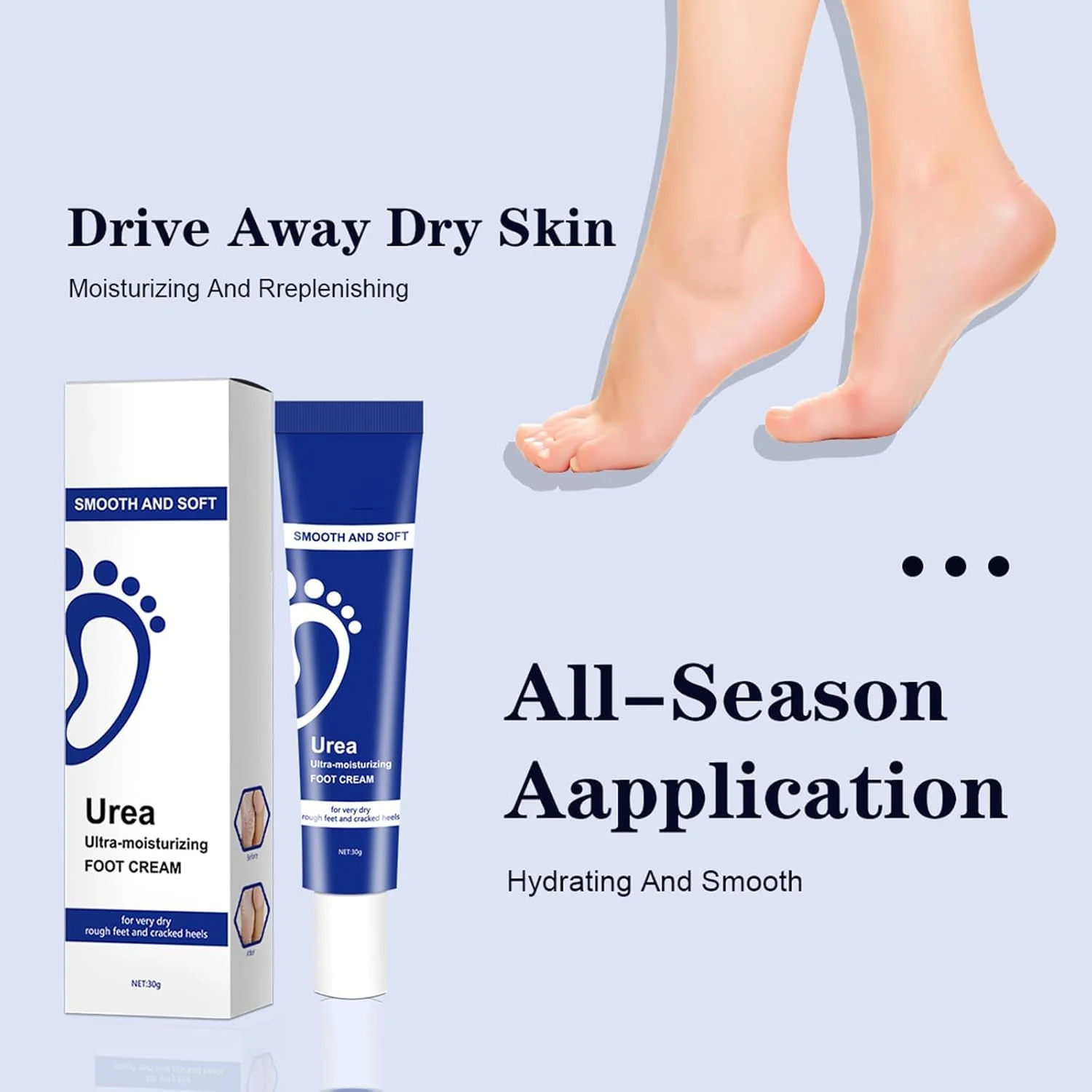 کرم پای اوره TERRIFI - ترمیم ترک پاشنه پا و مرطوب کننده قوی برای پوست خشک، مراقبت از پا برای پاهای بسیار خشک، دست ها و بدن کرم پای اوره TERRIFI - ترمیم ترک پاشنه پا و مرطوب کننده قوی برای پوست خشک، مراقبت از پا برای پاهای بسیار خشک، دست ها و بدن