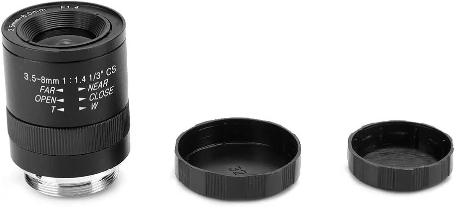 لنز دوربین مداربسته زوم 3.5-8 میلی متری F1.4 با دیافراگم عنبیه 720p برای CSMount آلومینیومی