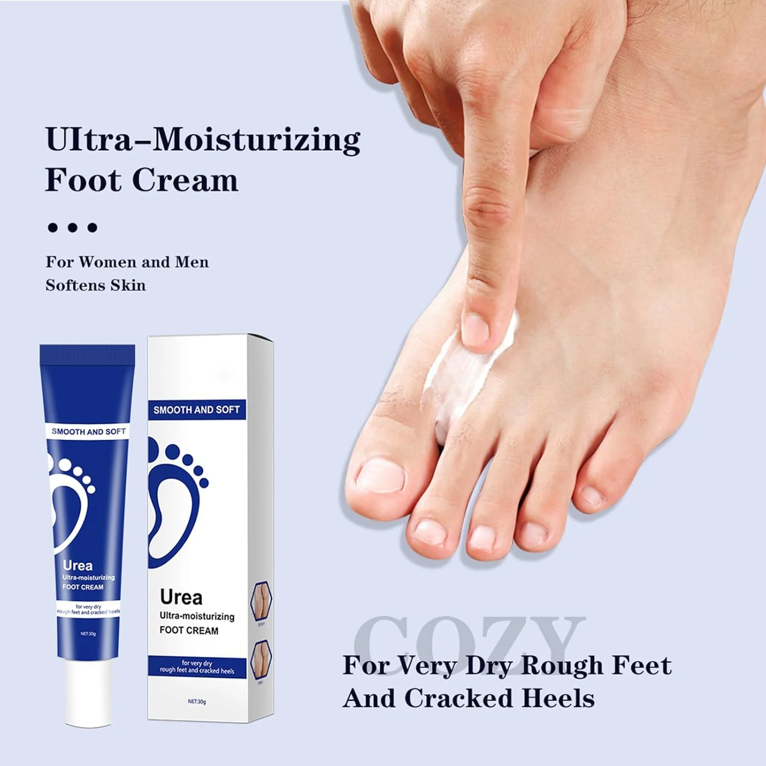 کرم پای اوره TERRIFI - ترمیم ترک پاشنه پا و مرطوب کننده قوی برای پوست خشک، مراقبت از پا برای پاهای بسیار خشک، دست ها و بدن کرم پای اوره TERRIFI - ترمیم ترک پاشنه پا و مرطوب کننده قوی برای پوست خشک، مراقبت از پا برای پاهای بسیار خشک، دست ها و بدن