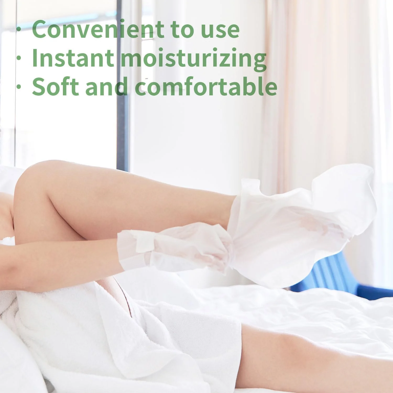 ماسک مرطوب کننده پا SULADEC با شی باتر برای پاهای خشک و ترک خورده، کرم مرطوب کننده برای پاهای نرم و لطیف - مناسب آقایان و بانوان - 5 جفت (سبز) ماسک مرطوب کننده پا SULADEC با شی باتر برای پاهای خشک و ترک خورده، کرم مرطوب کننده برای پاهای نرم و لطیف - مناسب آقایان و بانوان - 5 جفت (سبز)