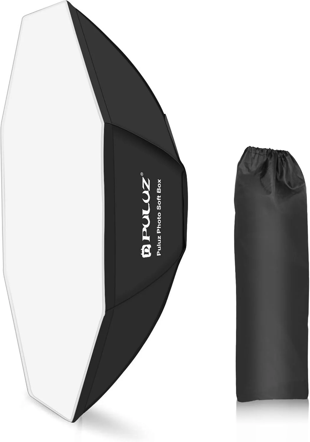 سافت باکس هشت ضلعی PULUZ، 95 سانتی متر، نصب سریع، مانت بوئنز جمع و جور با دیفیوزر نور، کیف حمل، سافت باکس کوچک Light Dome برای فلاش اسپیدلایت استودیوی عکاسی و مونو لایت