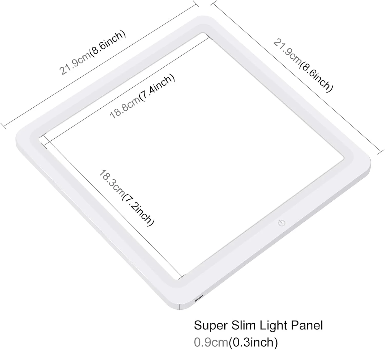 پنل نور LED بدون سایه استودیوی عکس PULUZ، 20 در 20 سانتی متر، سافت باکس نور زیرین عکاسی با کابل برق USB برای عکاسی از غذا، جواهرات، لوازم آرایشی و صنایع دستی
