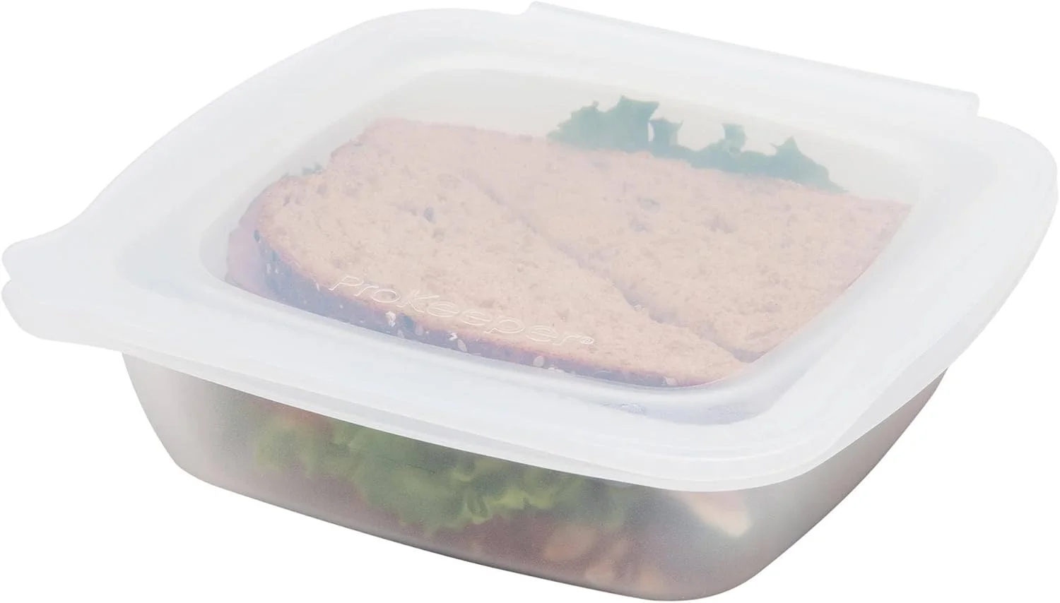 ظرف سیلیکونی نرم ProKeeper، 3 پیمانه، شفاف