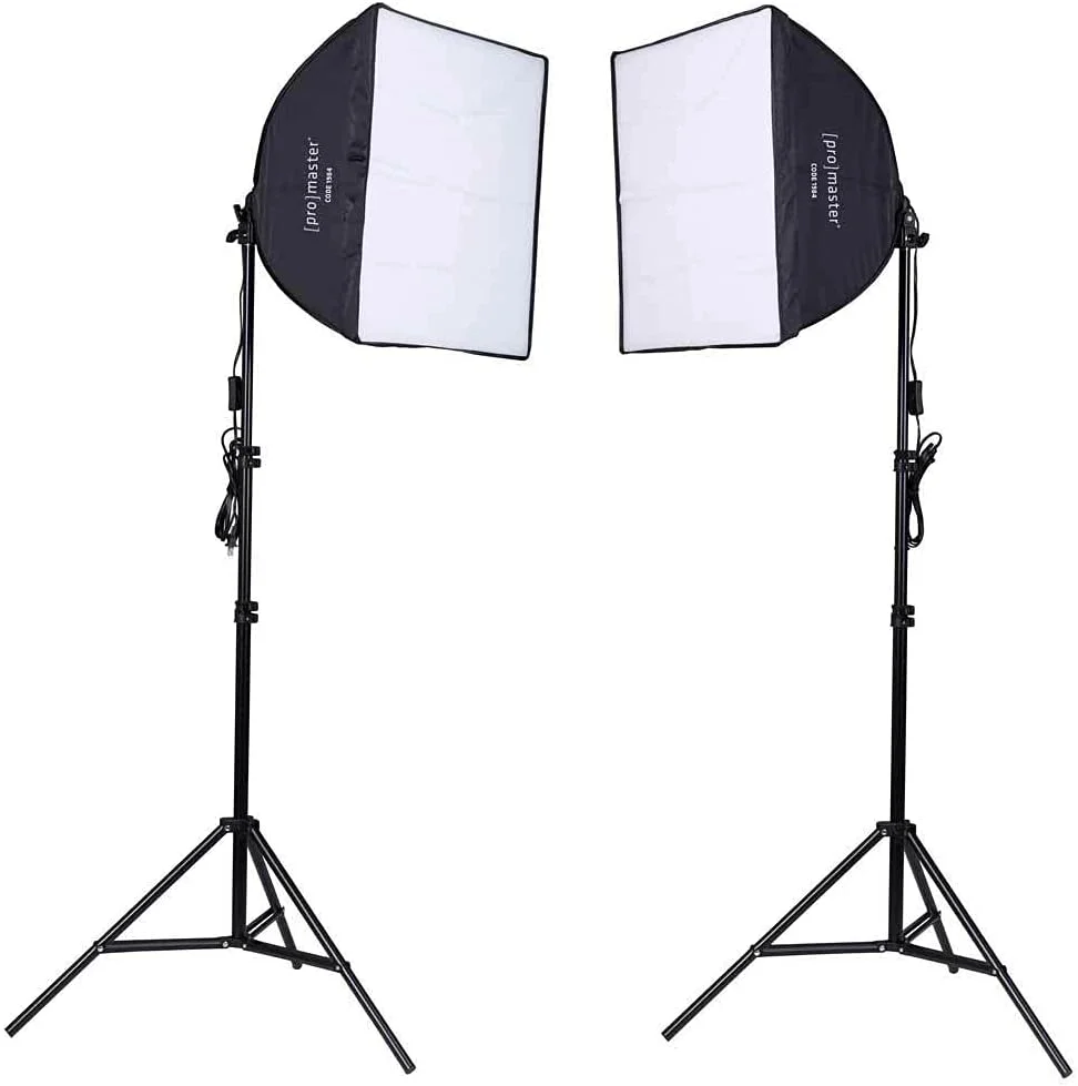 پرومستر 2 - کیت سافت باکس نور AC برای نورپردازی نرم ویدئویی - 20'' x 20'' (1984)