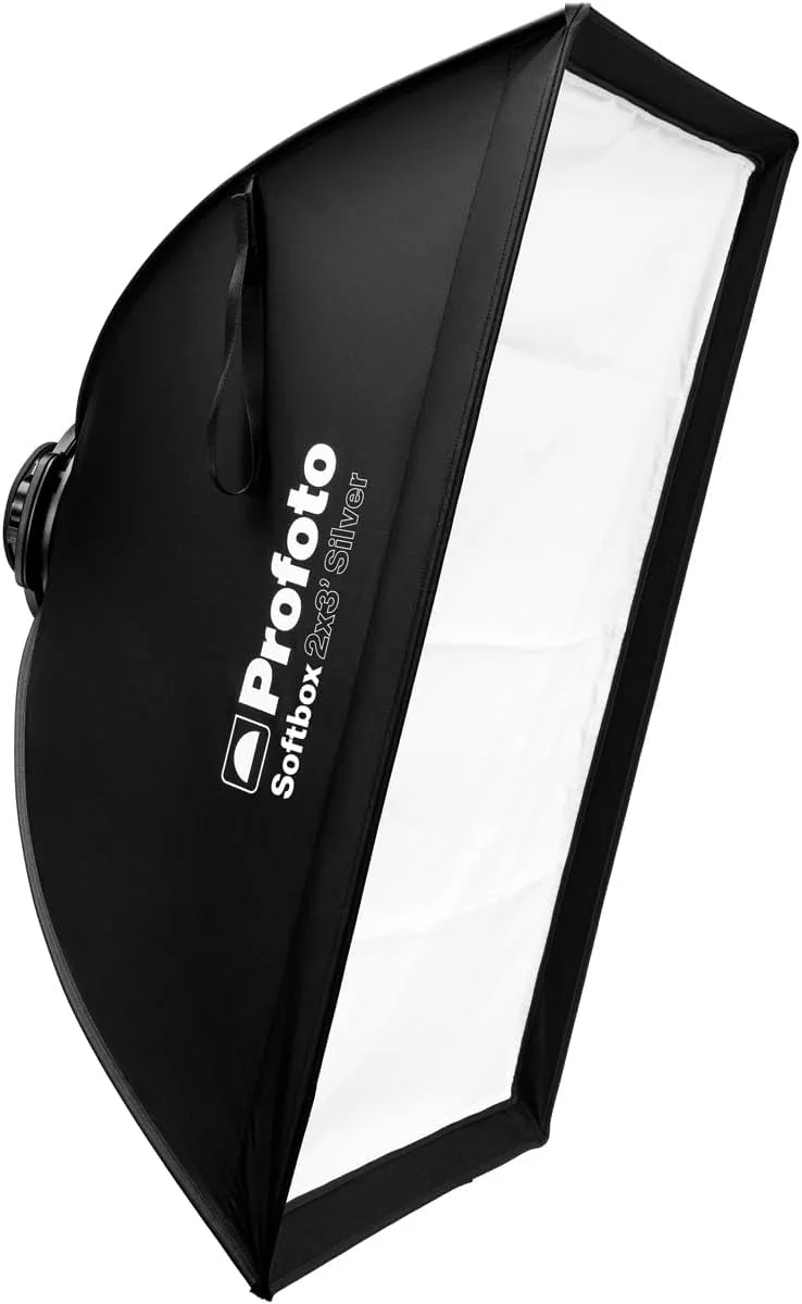 نرم‌باکس مستطیلی پروفوتو 60x90 سانتی‌متر با نور ملایم، دقت و تطبیق‌پذیری (نقره‌ای)