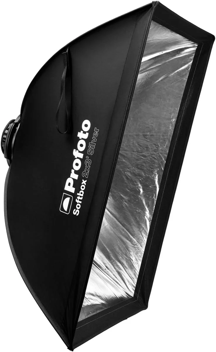 نرم‌باکس مستطیلی پروفوتو 60x90 سانتی‌متر با نور ملایم، دقت و تطبیق‌پذیری (نقره‌ای)