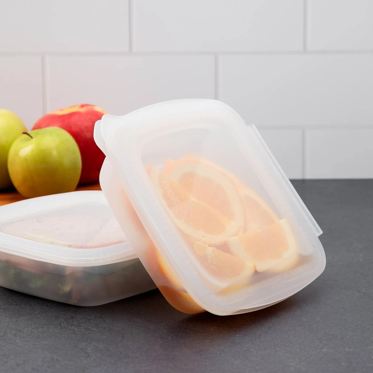 ظرف سیلیکونی نرم ProKeeper، 3 پیمانه، شفاف