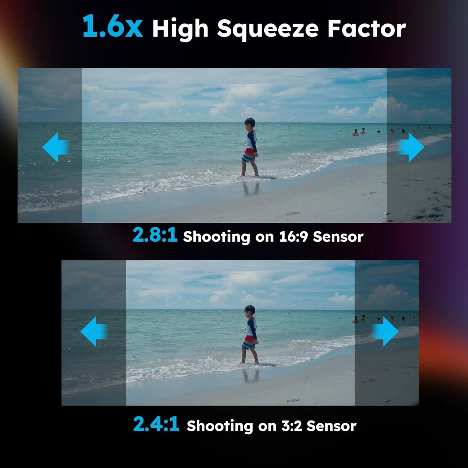 لنز سینمایی آنامورفیک SIRUI 100mm T2.9 1.6X فول فریم (مانت E) لنز سینمایی آنامورفیک SIRUI 100mm T2.9 1.6X فول فریم (مانت E)