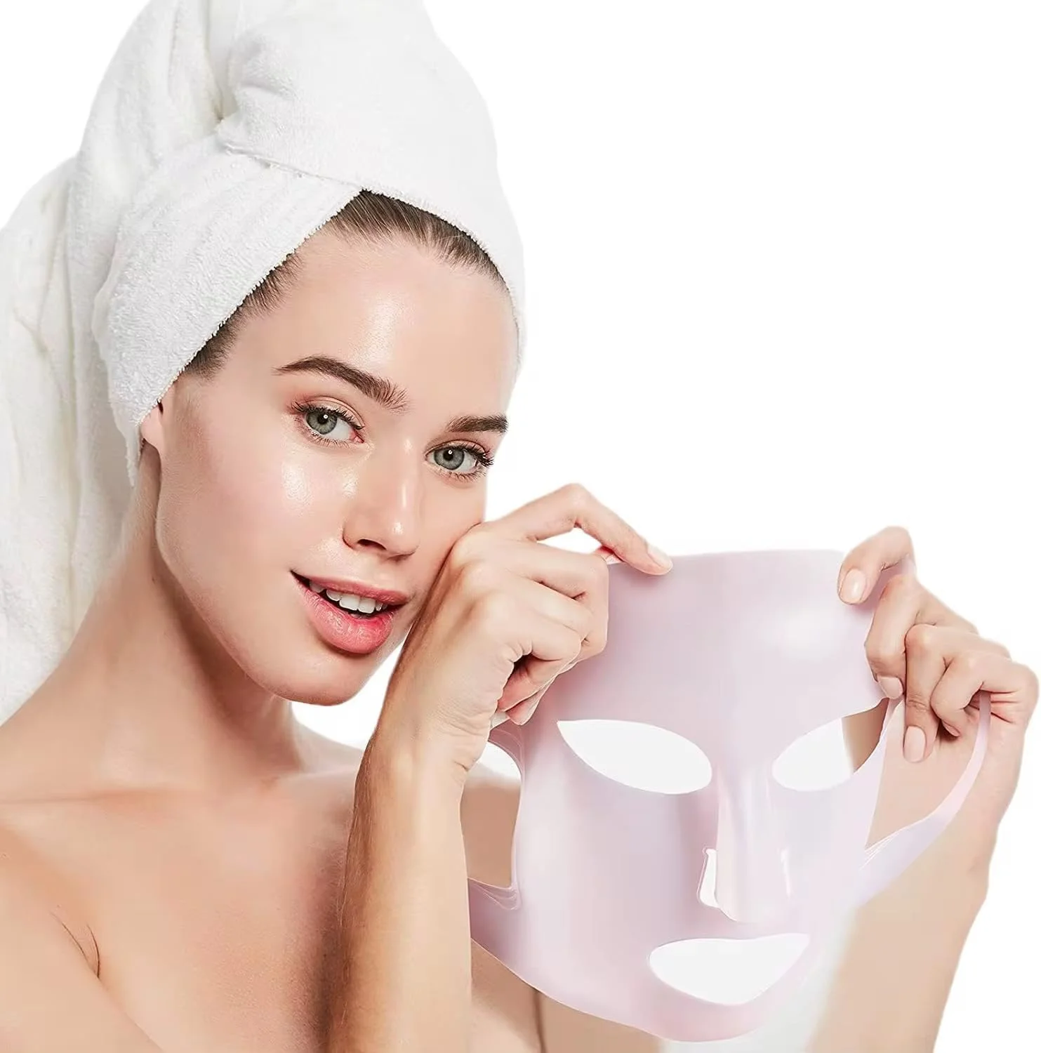 ست مرطوب کننده ژل سیلیکونی، جوراب پا و ماسک صورت، درمان اسپا قابل استفاده مجدد برای پوست خشک و مراقبت ضد چروک ست مرطوب کننده ژل سیلیکونی، جوراب پا و ماسک صورت، درمان اسپا قابل استفاده مجدد برای پوست خشک و مراقبت ضد چروک