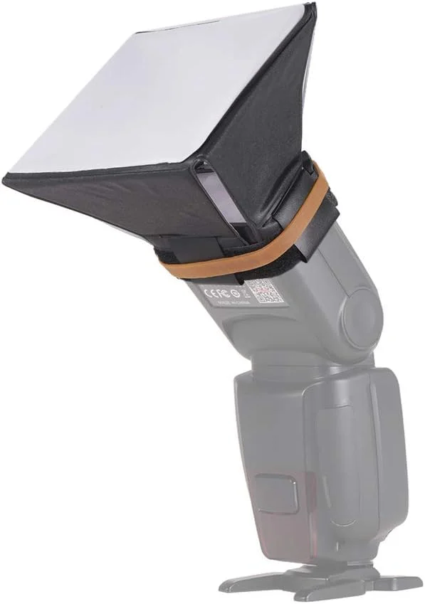 نرم کننده نور فلاش عکاسی قابل حمل، پارچه نرم کننده یونیورسال جایگزین برای فلاش های اسپیدلایت دوربین های DSLR