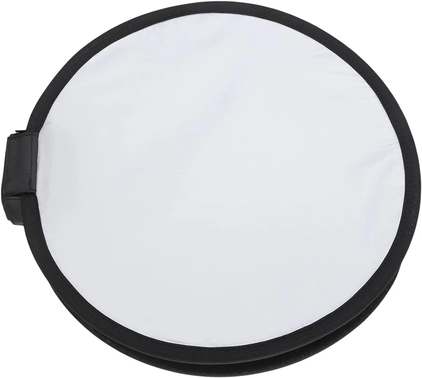 نرم باکس دیفیوزر تاشو گرد شکل قابل حمل نور فلاش دوربین مشکی سفید 40x6 سانتی متر 130 گرم برای استودیوی عکاسی