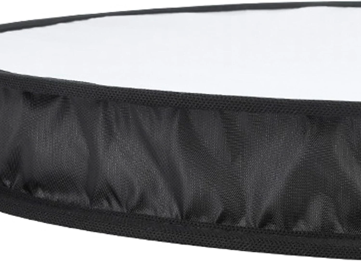 نرم باکس دیفیوزر تاشو گرد شکل قابل حمل نور فلاش دوربین مشکی سفید 40x6 سانتی متر 130 گرم برای استودیوی عکاسی