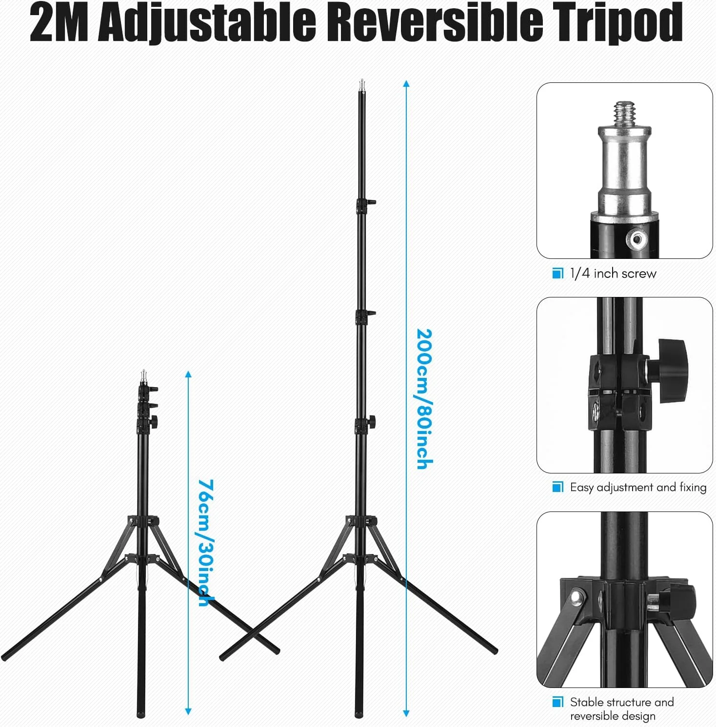 کیت نورپردازی سافت باکس استودیویی حرفه ای با لامپ 23 واتی 28 در 20 اینچی، پایه قابل تنظیم 2 متری و کیف حمل برای پرتره، محصول، ویدیو، پخش زنده و گیمینگ