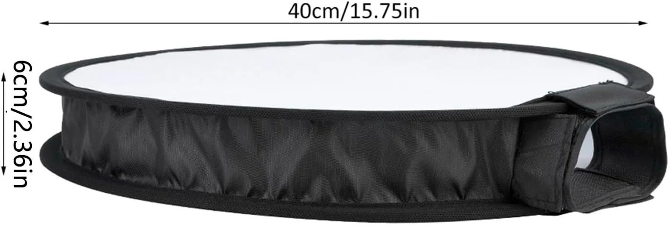 نرم باکس پخش کننده نور قابل حمل، پخش کننده نور اسپیدلایت تاشو، نرم باکس پخش کننده نور اسپیدلایت گرد برای فلاش استودیویی، عکاسی پرتره یا محصول