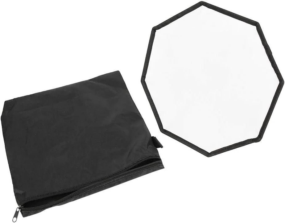 نرم کننده نور هشت ضلعی 30 سانتی متری Pilipane، نورپردازی استودیویی ویدئویی عکاسی، سافت باکس استودیویی جمع و جور، پخش کننده تاشو برای عکاسی استودیویی