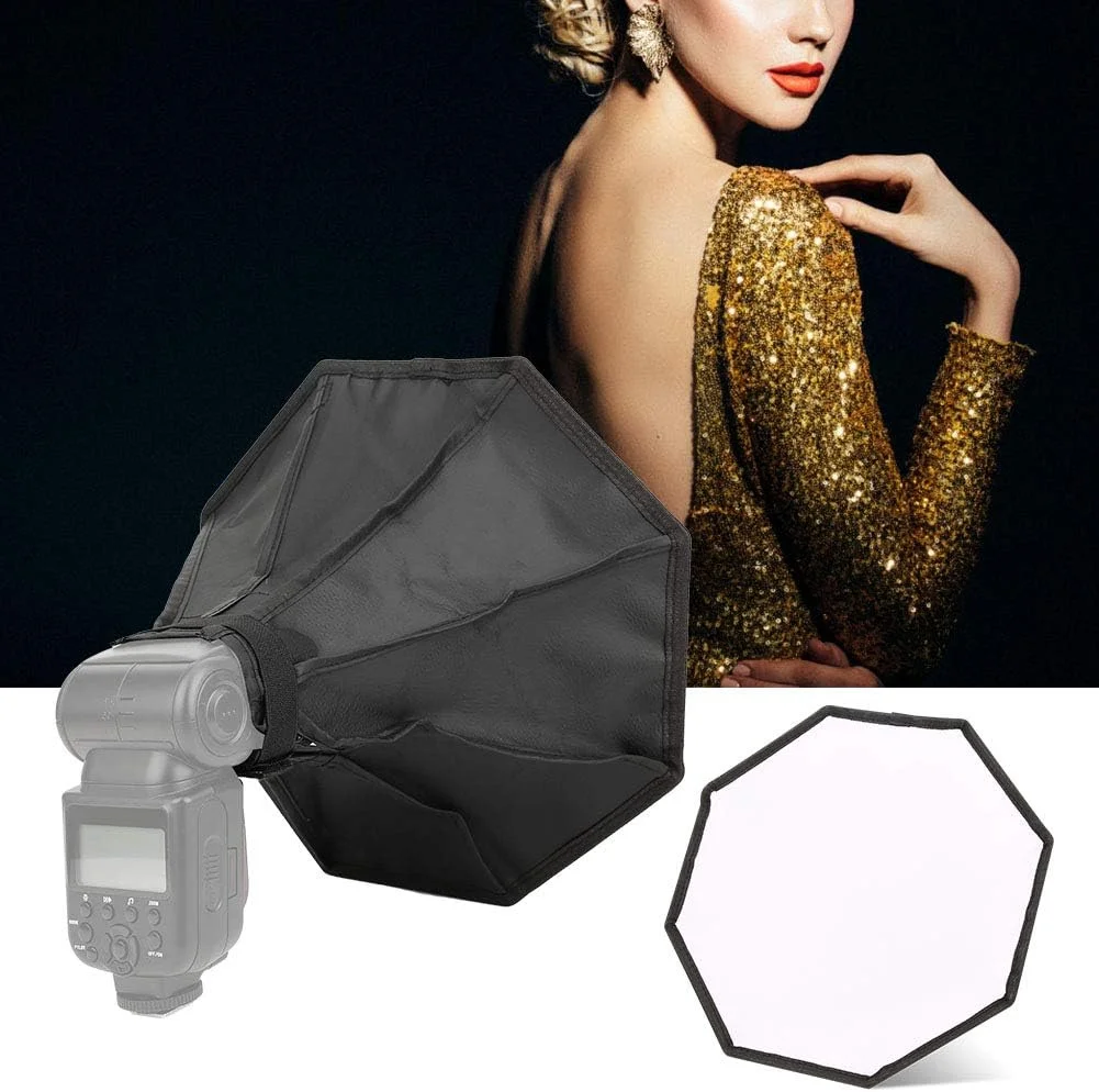 نرم کننده نور هشت ضلعی 30 سانتی متری Pilipane، نورپردازی استودیویی ویدئویی عکاسی، سافت باکس استودیویی جمع و جور، پخش کننده تاشو برای عکاسی استودیویی