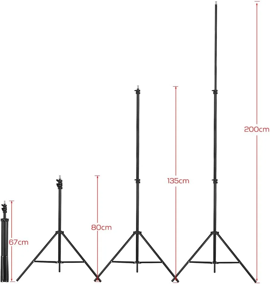 کیت چادر نورپردازی سافت باکس استودیوی عکاسی با 2 عدد لامپ 135 واتی، پایه نور، 1 عدد رفلکتور 5 در 1 و کیف حمل برای تجهیزات عکس و فیلم، پرتره، عروسی، روشنایی داخلی و خارجی