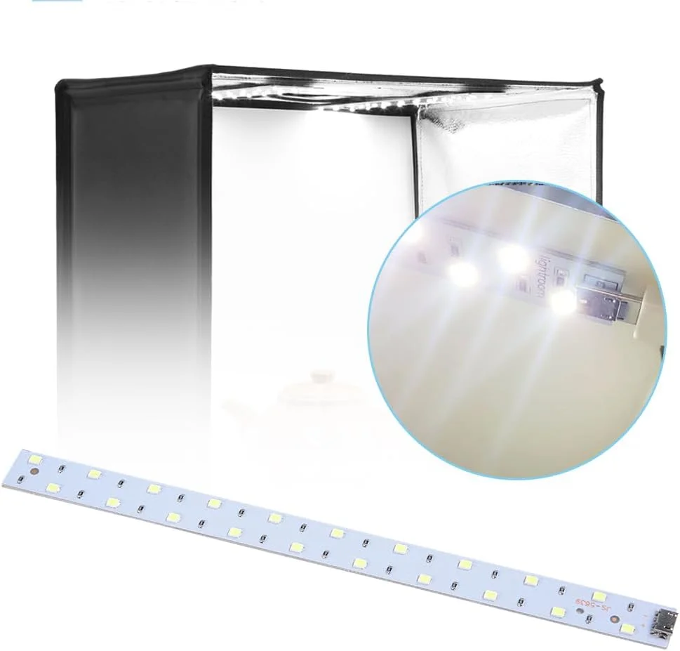 چراغ چادر عکس مینی، مصرف برق پایین، جعبه استودیویی سبک وزن (20 سانتی متر)