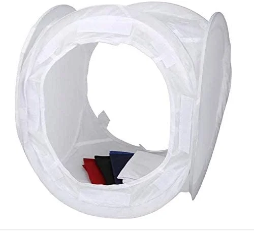 جعبه نور چادر عکاسی استودیو عکس (40x40 سانتی متر) با 4 پس زمینه